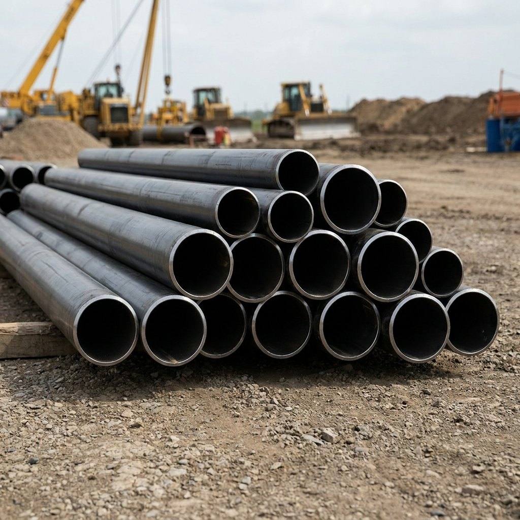 Certified steel pipe stock supplied by Hemaya